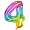 Folieballon Yummy Gummy Rainbow Cijfer 4 81 cm