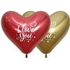 Hartvormige  'I Love You' Ballonnen