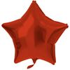 Folieballon Stervormig Rood Metallic Mat | 48 cm