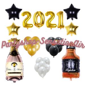 Happy New Year Champagne en Whiskey Fles | 28 delig