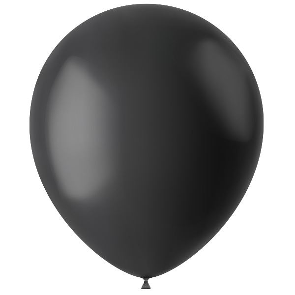 Ballonnen Midnight Black Mat 33cm