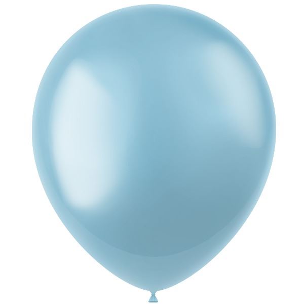  Ballonnen Radiant Sky Blue Metallic 33cm 