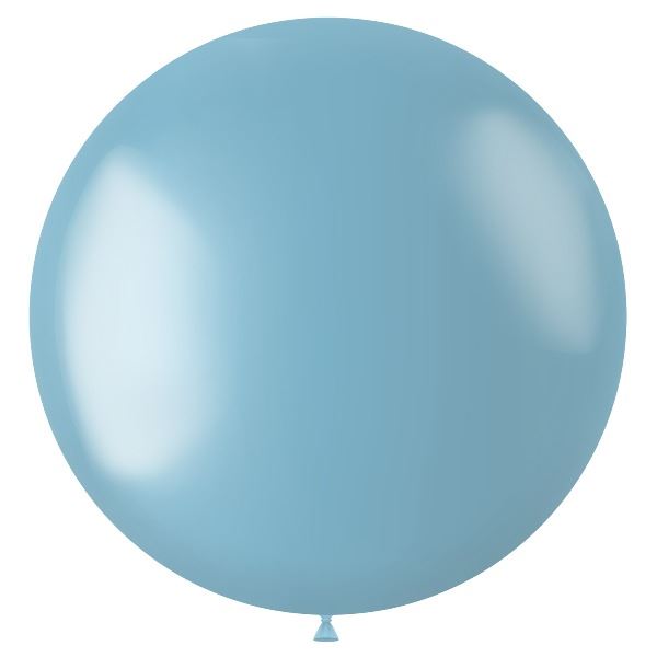 Ballon XL Radiant Sky Blue Metallic 78 cm