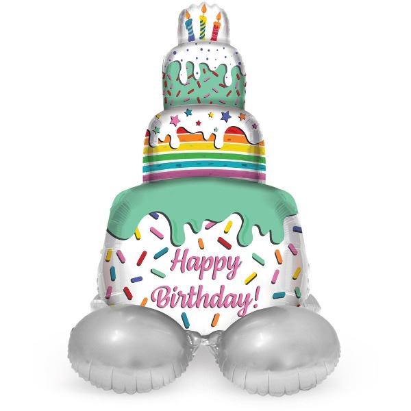  Folieballon 'Happy Birthday!' Cake Time | 72 cm