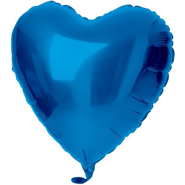 Folieballon Hartvormig Blauw - 45 cm