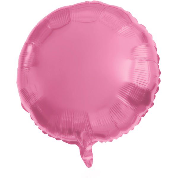 Folieballon Rond Roze Metallic Mat - 45 cm